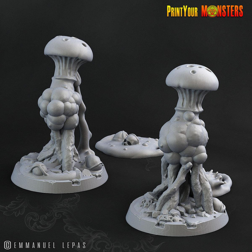 3D Printed Print Your Monster Toxic Mushrooms The Lost Mushrooms 28mm - 32mm D&D Wargaming (Online Only)