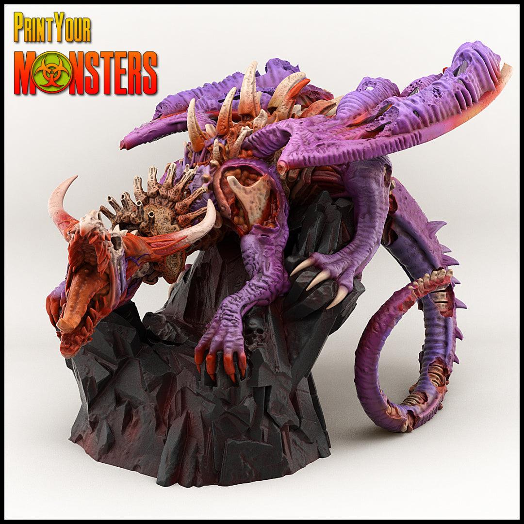 3D Printed Print your Monster Zombie Dragon 28 32mm D&D (Online Only)