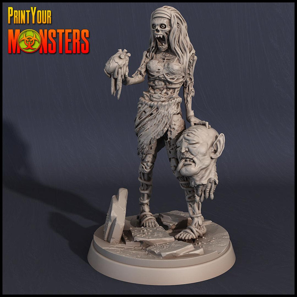 3D Printed Print your Monster Zombie Set 28 32mm D&D (Online Only)