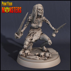 3D Printed Print your Monster Zombie Set 28 32mm D&D (Online Only)