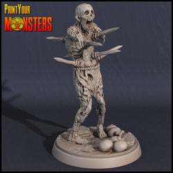 3D Printed Print your Monster Zombie Set 28 32mm D&D (Online Only)