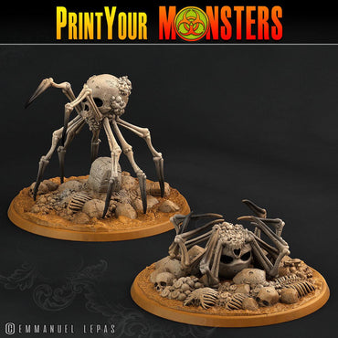 3D Printed Print Your Monsters 2 Bones Spiders Land of Bones Set 28mm - 32mm D&D Wargaming (Online Only)