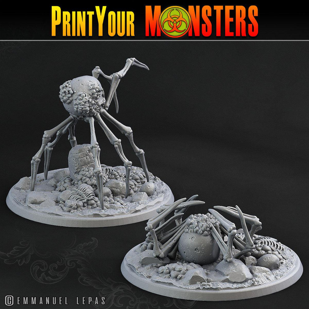 3D Printed Print Your Monsters 2 Bones Spiders Land of Bones Set 28mm - 32mm D&D Wargaming (Online Only)