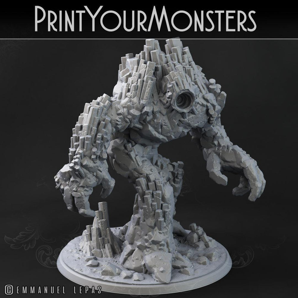 3D Printed Print Your Monsters Basalt Earth Elemental Set 28mm - 32mm D&D Wargaming (Online Only)