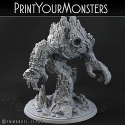 3D Printed Print Your Monsters Basalt Earth Elemental Set 28mm - 32mm D&D Wargaming (Online Only)