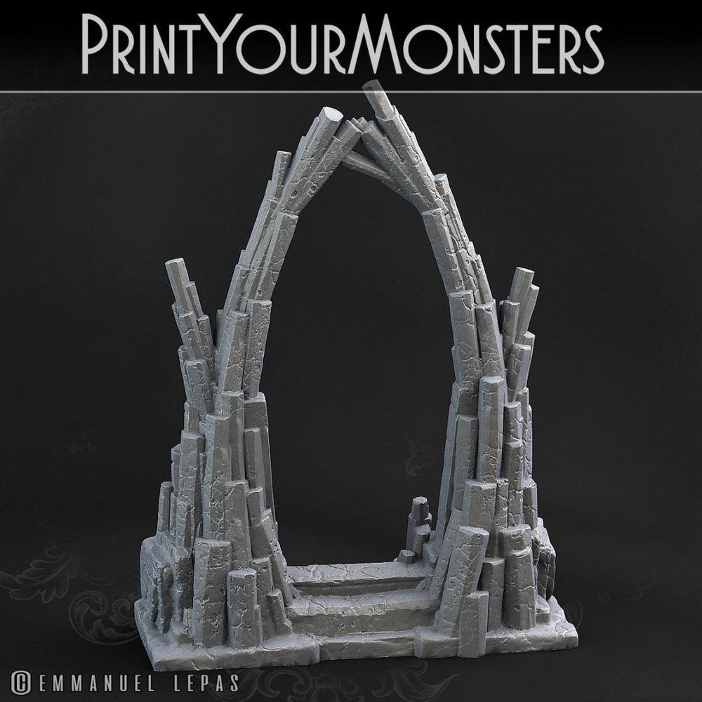3D Printed Print Your Monsters Basalt Portal Basalt Earth Elemental Set 28mm - 32mm D&D Wargaming (Online Only)