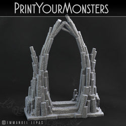 3D Printed Print Your Monsters Basalt Portal Basalt Earth Elemental Set 28mm - 32mm D&D Wargaming (Online Only)