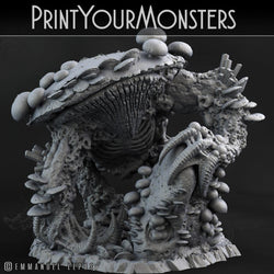 3D Printed Print Your Monsters Behemoth Grotto Fungi Nightmare Grotto Fungi 28mm - 32mm D&D Wargaming (Online Only)