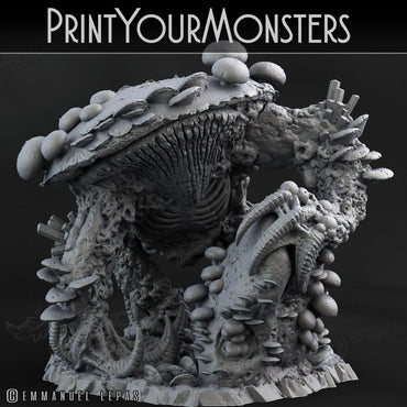 3D Printed Print Your Monsters Behemoth Grotto Fungi Nightmare Grotto Fungi 28mm - 32mm D&D Wargaming (Online Only)