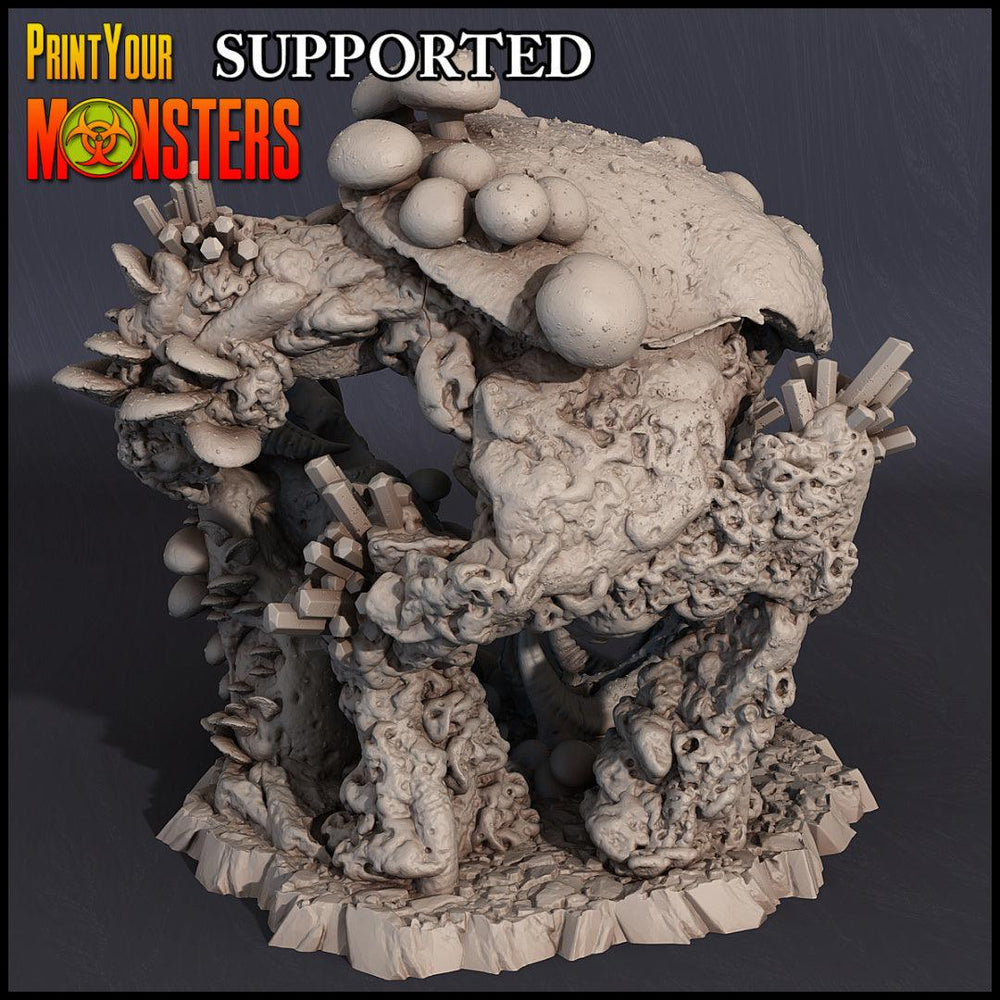 3D Printed Print Your Monsters Behemoth Grotto Fungi Nightmare Grotto Fungi 28mm - 32mm D&D Wargaming (Online Only)