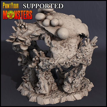 3D Printed Print Your Monsters Behemoth Grotto Fungi Nightmare Grotto Fungi 28mm - 32mm D&D Wargaming (Online Only)