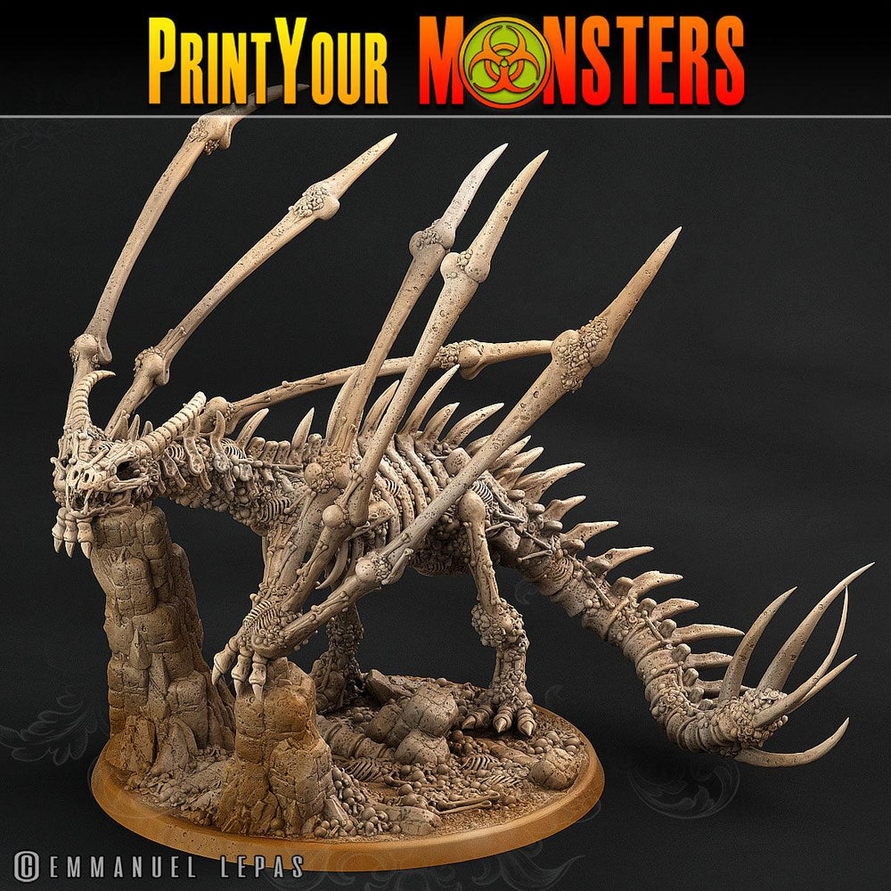 3D Printed Print Your Monsters Bones Dragon Land of Bones Set 28mm - 32mm D&D Wargaming (Online Only)