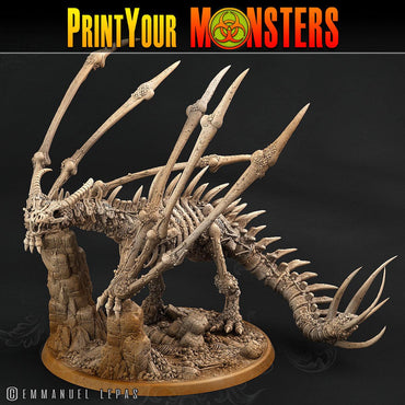3D Printed Print Your Monsters Bones Dragon Land of Bones Set 28mm - 32mm D&D Wargaming (Online Only)