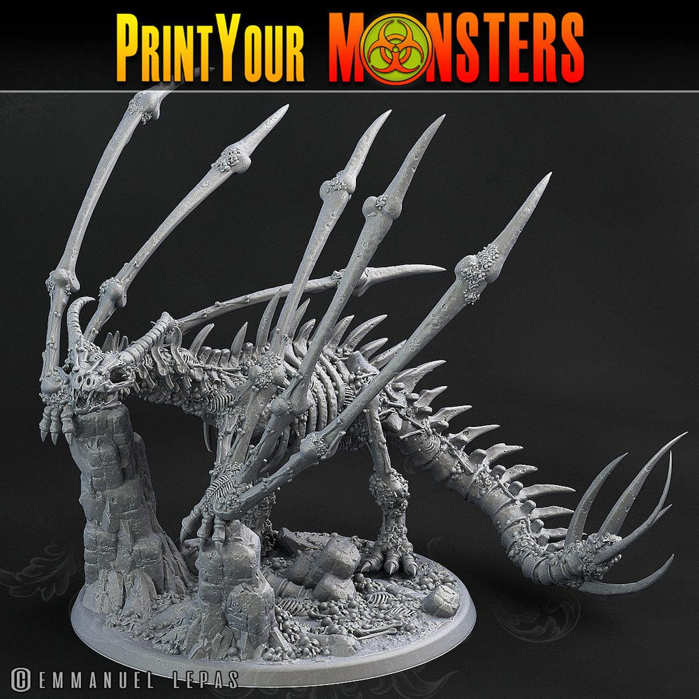 3D Printed Print Your Monsters Bones Dragon Land of Bones Set 28mm - 32mm D&D Wargaming (Online Only)