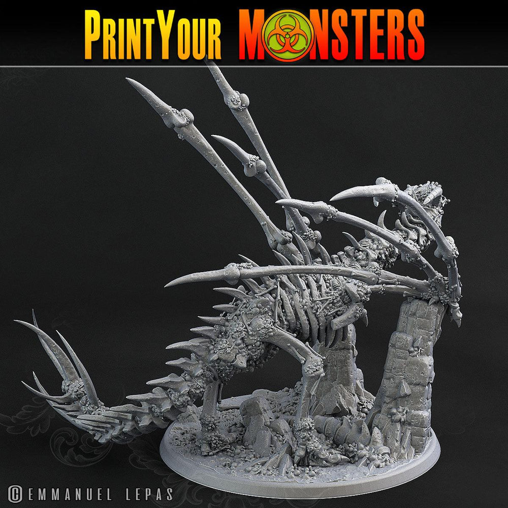 3D Printed Print Your Monsters Bones Dragon Land of Bones Set 28mm - 32mm D&D Wargaming (Online Only)