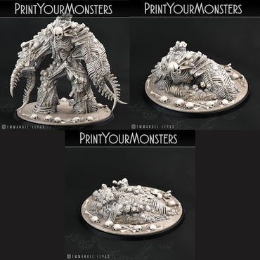 3D Printed Print Your Monsters Bones Golems - Total Golems 28mm - 32mm D&D Wargaming (Online Only)