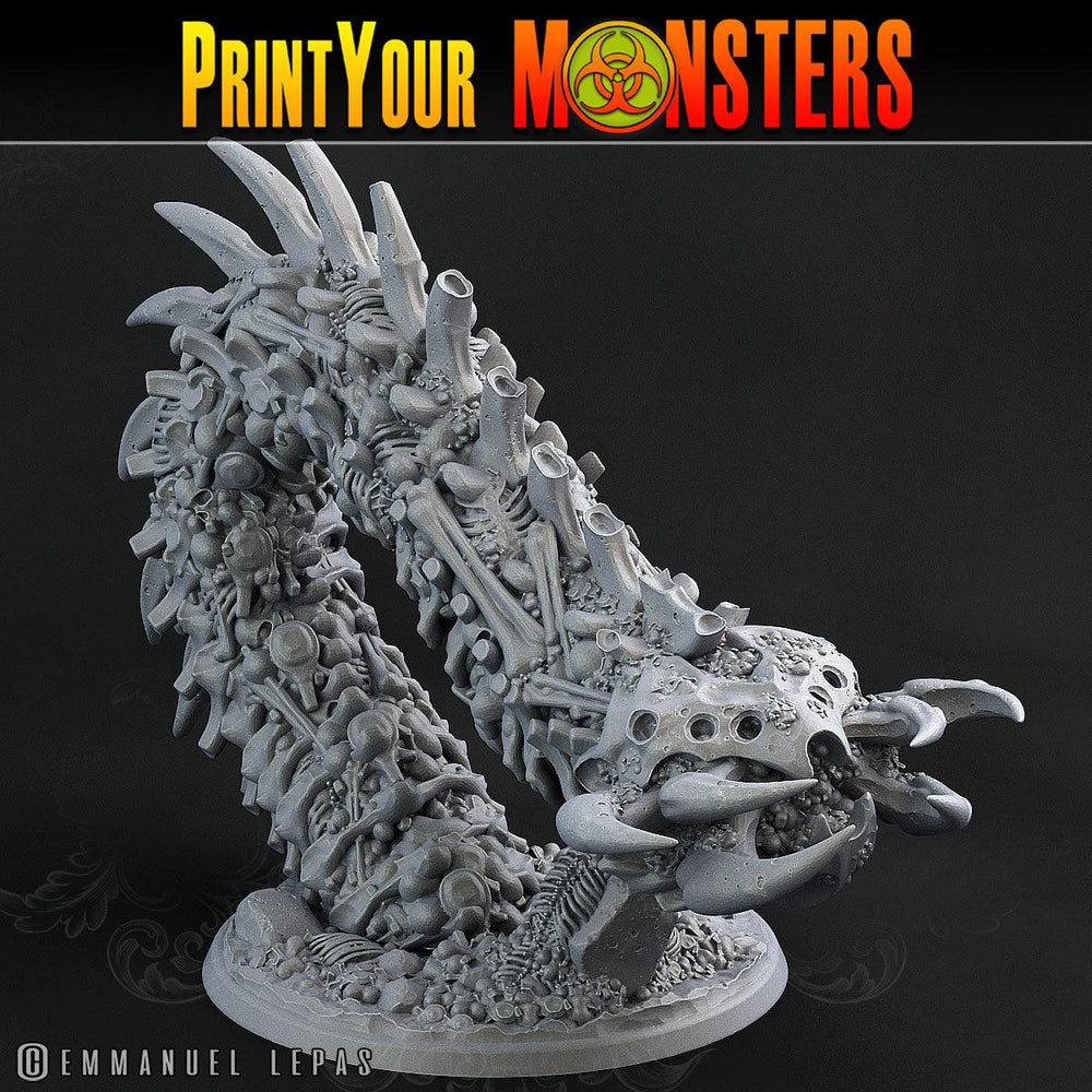 3D Printed Print Your Monsters Bones Worms Land of Bones Set 28mm - 32mm D&D Wargaming (Online Only)