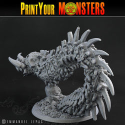 3D Printed Print Your Monsters Bones Worms Land of Bones Set 28mm - 32mm D&D Wargaming (Online Only)