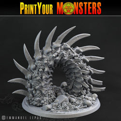 3D Printed Print Your Monsters Bones Worms Land of Bones Set 28mm - 32mm D&D Wargaming (Online Only)