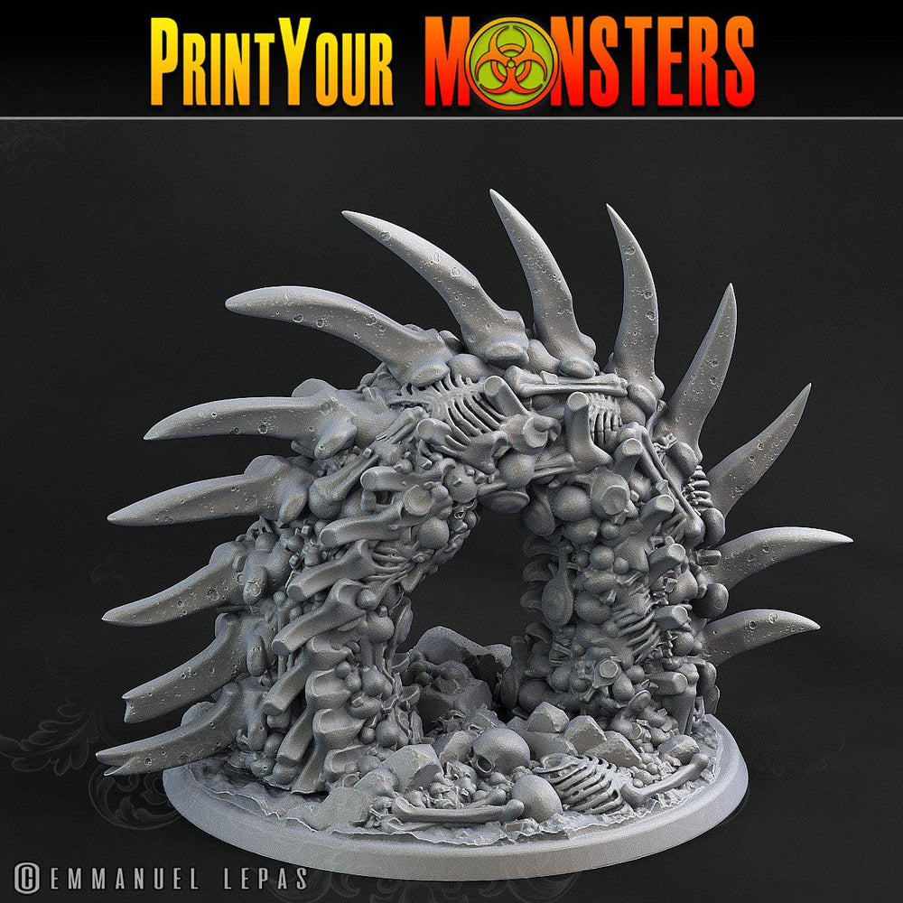 3D Printed Print Your Monsters Bones Worms Land of Bones Set 28mm - 32mm D&D Wargaming (Online Only)