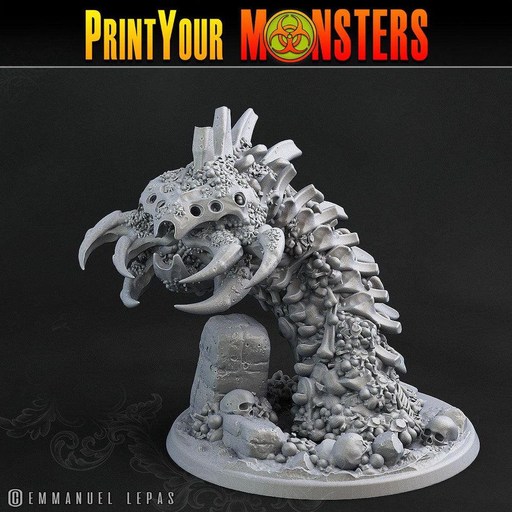 3D Printed Print Your Monsters Bones Worms Land of Bones Set 28mm - 32mm D&D Wargaming (Online Only)
