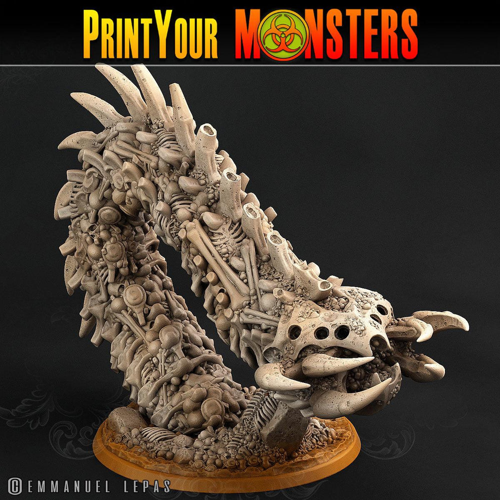 3D Printed Print Your Monsters Bones Worms Land of Bones Set 28mm - 32mm D&D Wargaming (Online Only)