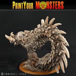 3D Printed Print Your Monsters Bones Worms Land of Bones Set 28mm - 32mm D&D Wargaming (Online Only)