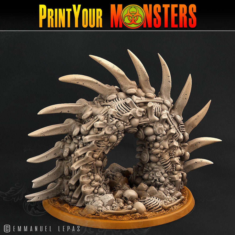 3D Printed Print Your Monsters Bones Worms Land of Bones Set 28mm - 32mm D&D Wargaming (Online Only)