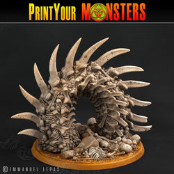 3D Printed Print Your Monsters Bones Worms Land of Bones Set 28mm - 32mm D&D Wargaming (Online Only)