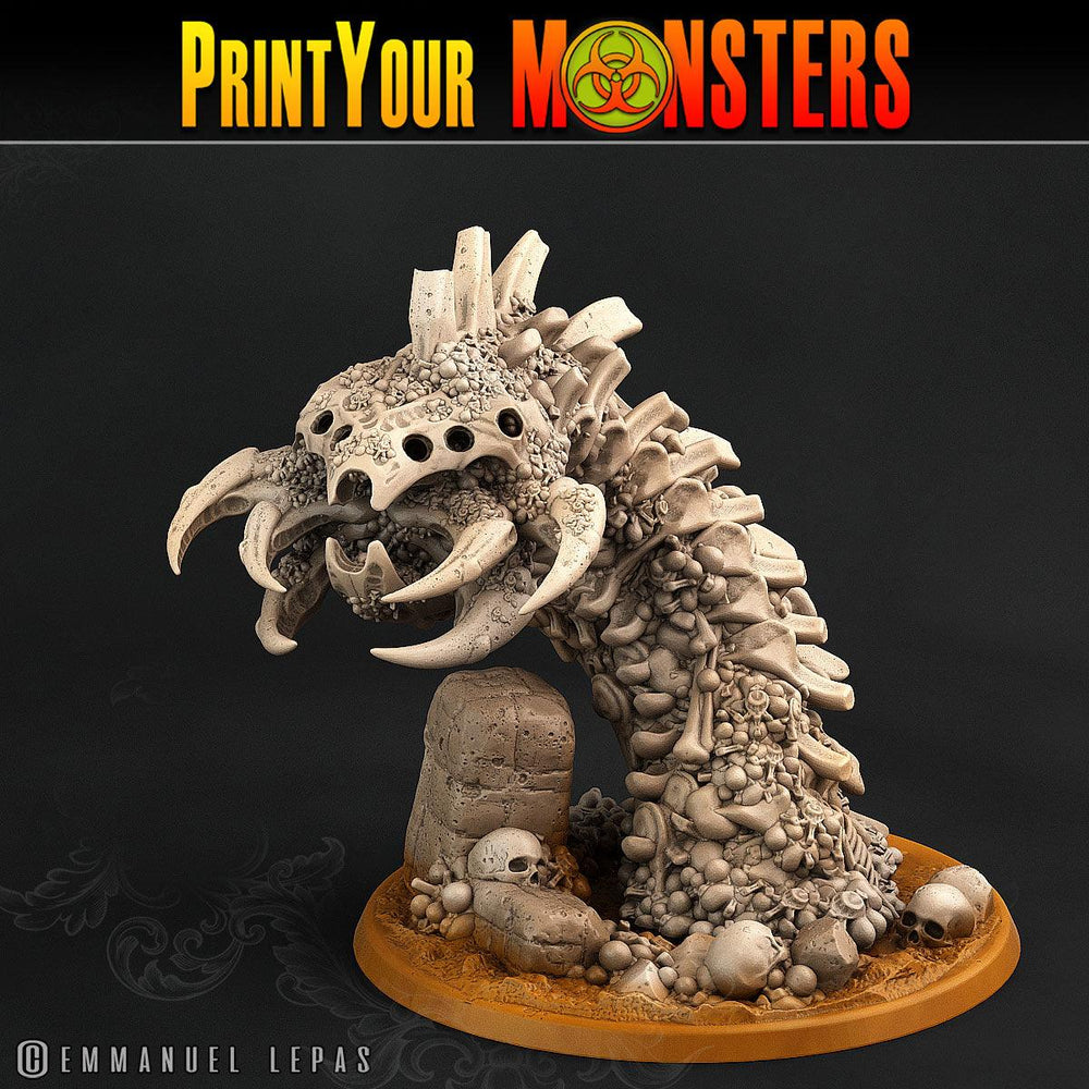 3D Printed Print Your Monsters Bones Worms Land of Bones Set 28mm - 32mm D&D Wargaming (Online Only)