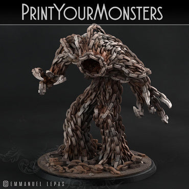 3D Printed Print Your Monsters Chain Golem - Total Golems 28mm - 32mm D&D Wargaming (Online Only)