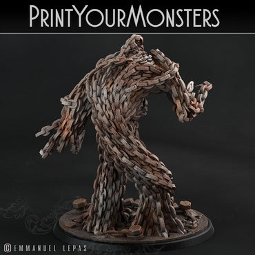 3D Printed Print Your Monsters Chain Golem - Total Golems 28mm - 32mm D&D Wargaming (Online Only)