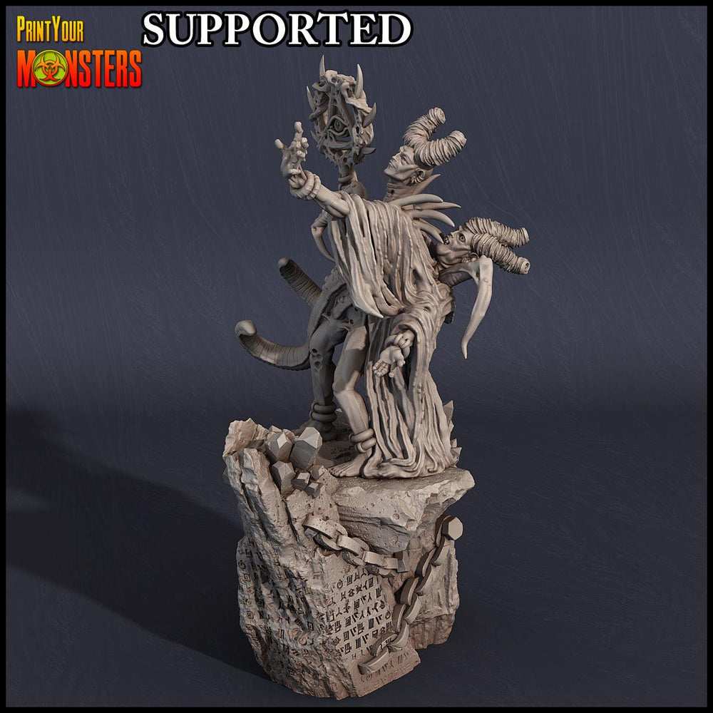 3D Printed Print Your Monsters Chaos Sorcerer Chaos Creature Packer  28mm - 32mm D&D Wargaming (Online Only)