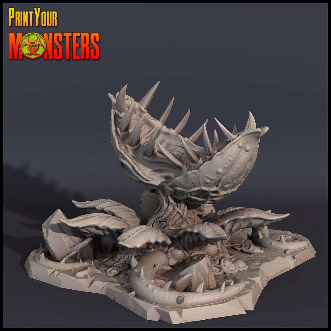 3D Printed Print Your Monsters Classic Carnivorous Plant 1 Set 28mm - 32mm D&D Wargaming (Online Only)