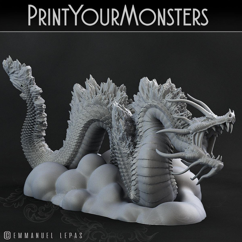 3D Printed Print Your Monsters Cloud Tatsu Total Serpents 28mm - 32mm D&D Wargaming (Online Only)