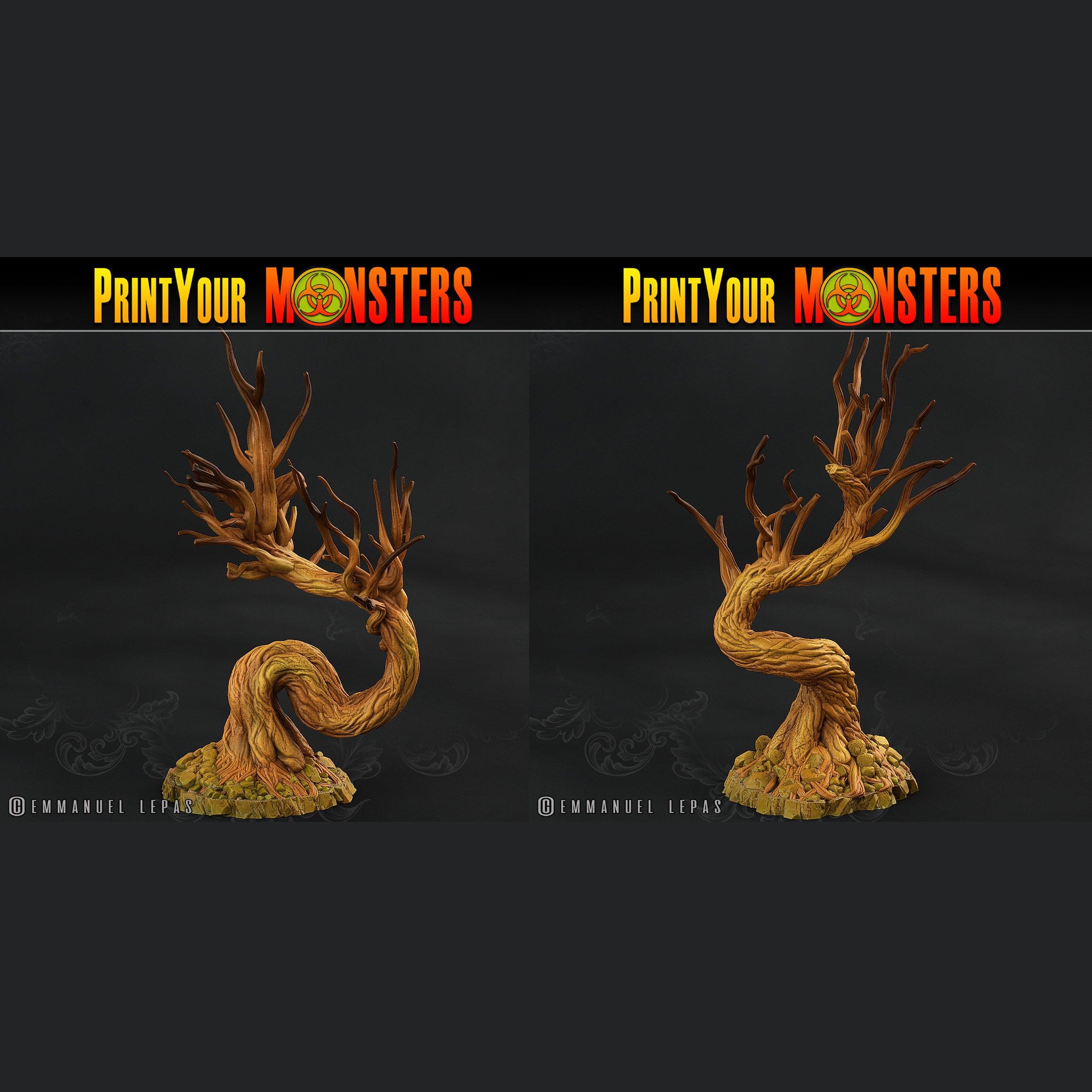3D Printed Print Your Monsters Creepy Dark Trees The Shadowcreep Wood Set 28mm - 32mm D&D Wargaming (Online Only)