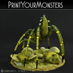 3D Printed Print Your Monsters Dancing Toadstool Spider 28mm - 32mm D&D Wargaming (Online Only)