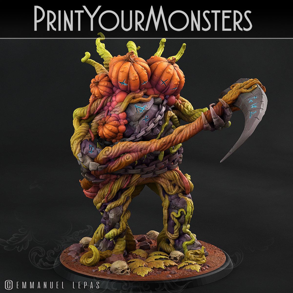 3D Printed Print Your Monsters Dangerous Conjoined Twins Pumpkin Attack Pack II 28mm - 32mm D&D Wargaming (Online Only)