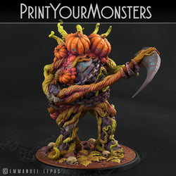 3D Printed Print Your Monsters Dangerous Conjoined Twins Pumpkin Attack Pack II 28mm - 32mm D&D Wargaming (Online Only)