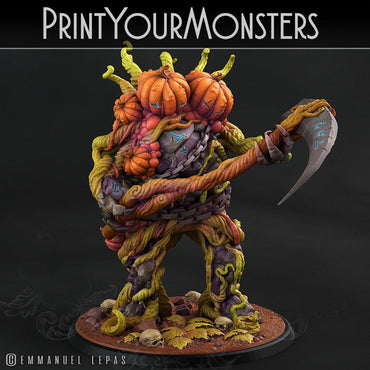 3D Printed Print Your Monsters Dangerous Conjoined Twins Pumpkin Attack Pack II 28mm - 32mm D&D Wargaming (Online Only)
