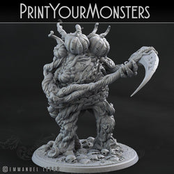 3D Printed Print Your Monsters Dangerous Conjoined Twins Pumpkin Attack Pack II 28mm - 32mm D&D Wargaming (Online Only)