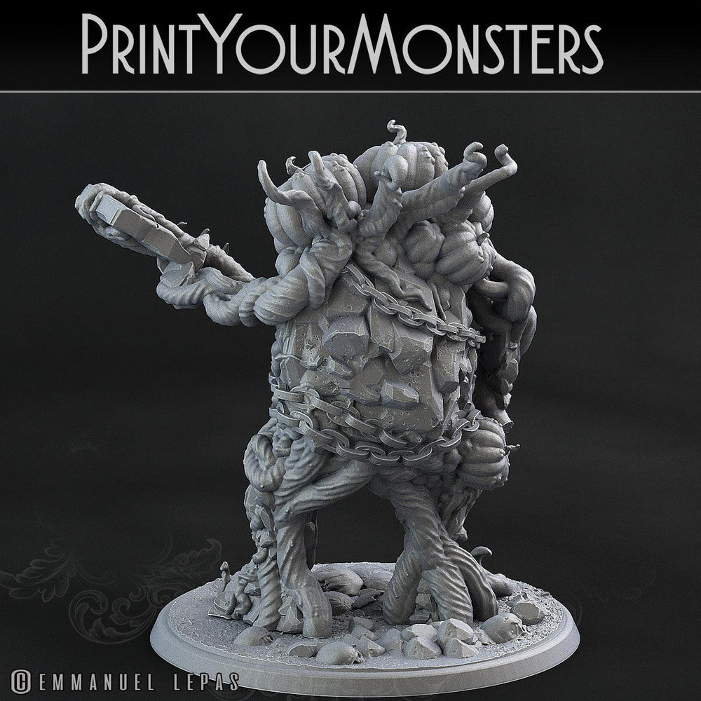 3D Printed Print Your Monsters Dangerous Conjoined Twins Pumpkin Attack Pack II 28mm - 32mm D&D Wargaming (Online Only)