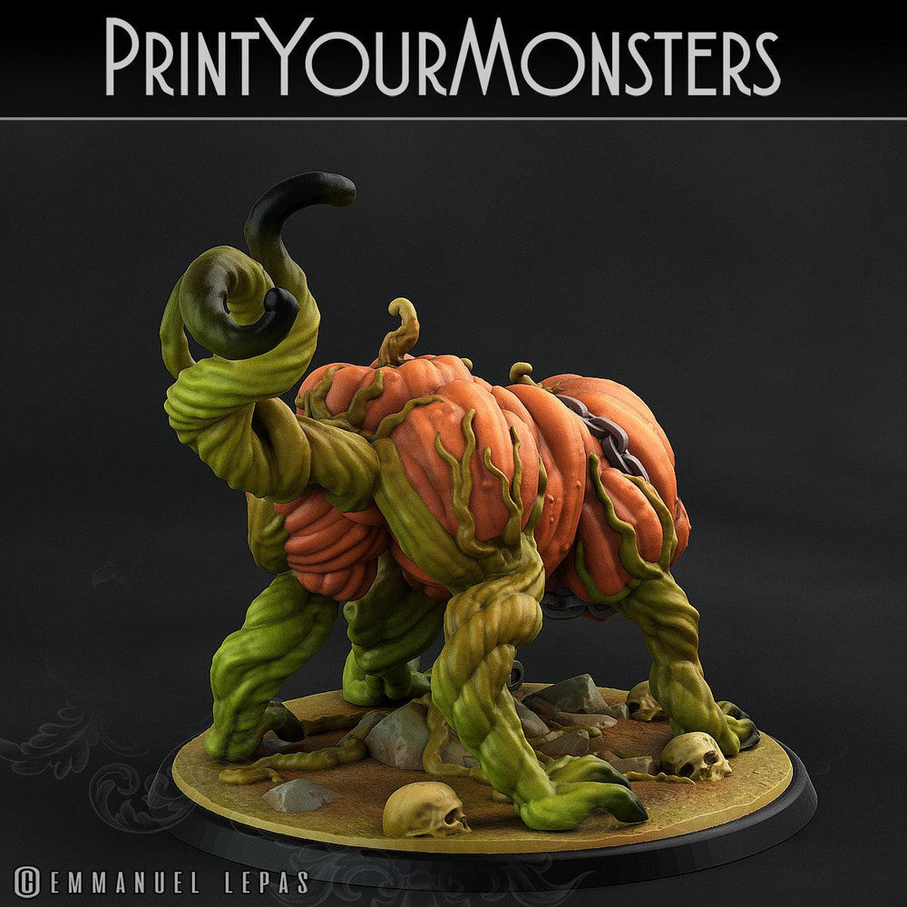3D Printed Print Your Monsters Dangerous Pumpkin Dog 1 Attack Pack II 28mm - 32mm D&D Wargaming (Online Only)