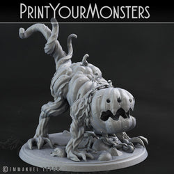3D Printed Print Your Monsters Dangerous Pumpkin Dog 1 Attack Pack II 28mm - 32mm D&D Wargaming (Online Only)