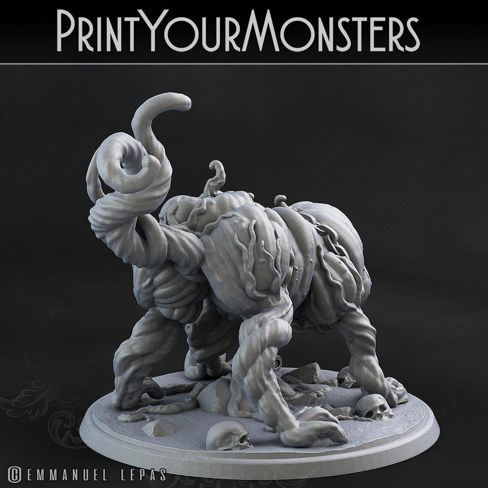 3D Printed Print Your Monsters Dangerous Pumpkin Dog 1 Attack Pack II 28mm - 32mm D&D Wargaming (Online Only)