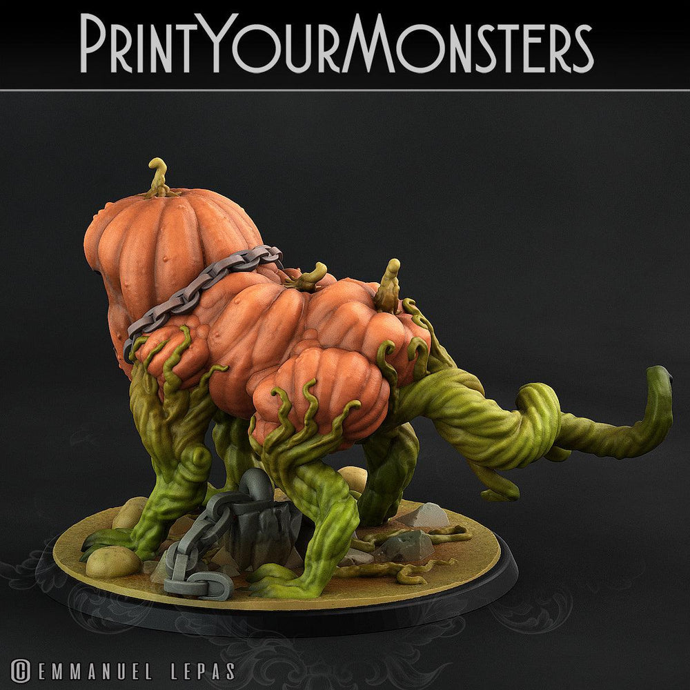 3D Printed Print Your Monsters Dangerous Pumpkin Dog 2 Attack Pack II 28mm - 32mm D&D Wargaming (Online Only)