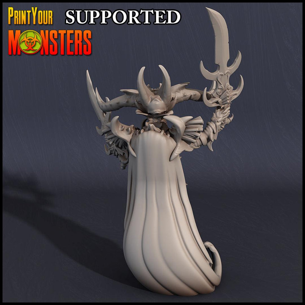 3D Printed Print Your Monsters Dark Elves Chariot and General Set 28mm - 32mm D&D Wargaming (Online Only)