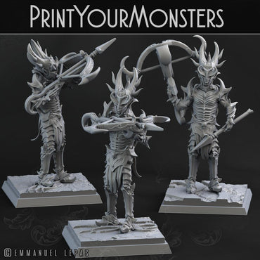 3D Printed Print Your Monsters Dark Elves Crossbowman Set 28mm - 32mm D&D Wargaming (Online Only)