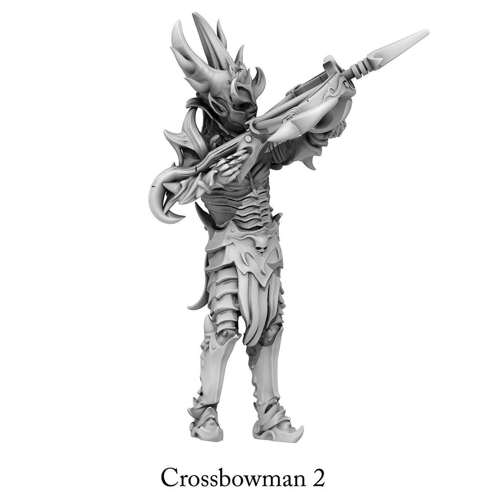 3D Printed Print Your Monsters Dark Elves Crossbowman Set 28mm - 32mm D&D Wargaming (Online Only)