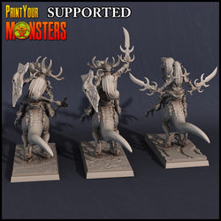 3D Printed Print Your Monsters Dark Elves Rider Set A 28mm - 32mm D&D Wargaming (Online Only)